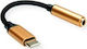 Adaptor Roline USB-C la Jack 3.5mm Auriu 12.03.3223