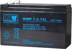 MW Power 12V/7,2AH-MWP UPS-Batterie 15V 7,2Ah