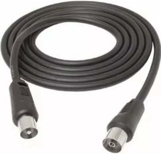 Libox Cablu Antenă Coaxial de sex masculin - Coaxial de sex feminin Negru 1.5m (LB0158)