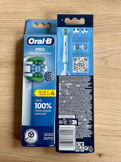 Oral-B Pro Precision Clean Electric Toothbrush Replacement Heads for 4pcs