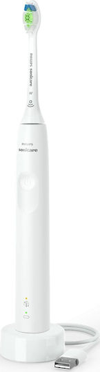 Philips Ηλεκτρική Οδοντόβουρτσα με Αισθητήρα Πίεσης και Θήκη Ταξιδίου HX3681/33 Λευκή