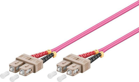 Microconnect Optical Audio Cable TOS male - TOS male Ροζ 10m