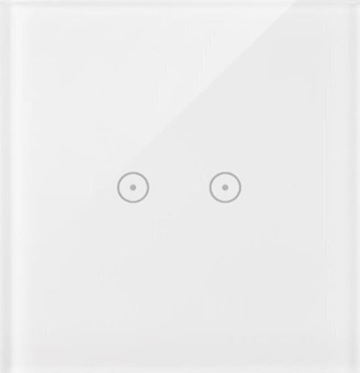 Kontakt-Simon Switch Frame Horizontal Installation in White Color DSTR12/70