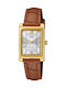 Casio Ceas Dama 27mm Baterie Cu Curea Din Piele Maro