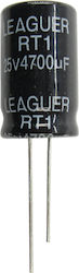 4700μF 25V Ø16x27 Ls:7,5mm 105°C Elektrolytkondensator
