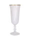 Excellent Houseware Pahar de sampanie din Sticlă Pahar cu picior 120ml