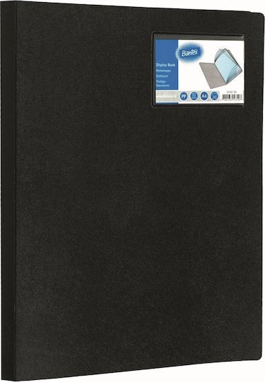 Bantex Display Folder A4 Bantex 20 Pockets Black