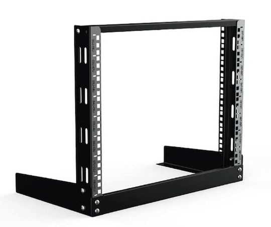 Lanview 19" Настолен рафт 8U Ш=600 Д=300 Черен Демонтиран