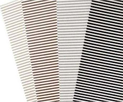 Doppelseitige Kartonstreifen 300g 24x34cm 4 Blatt Mix