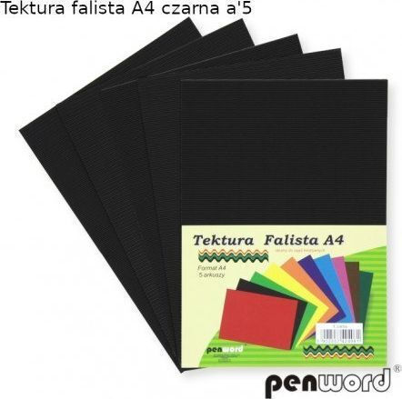 Гофриран картон Penword A4 5 листа черен Penword Targi