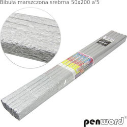 Polsirhurt Κρεπ Χαρτί Ασημί 50x200εκ 5τμχ