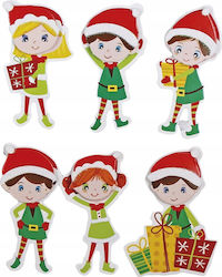 Titanum Paper Stickers Elfy Mikołaja 6pcs