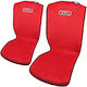Vordersitzbezüge Audi Set aus 2 Universal Polyester Frottee Takeposition Rot 214-3243-9001-05
