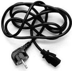 Logo Collection IEC C13 / Schuko - IEC C13 / Schuko Kabel 3m Schwarz