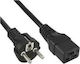 PremiumCord IEC C19 / Schuko - IEC C19 / Schuko Cable Μαύρο