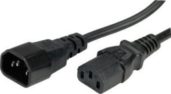 Roline IEC C14 / IEC C13 - IEC 320 / IEC C14 / IEC C13 Cable 0.8m Green