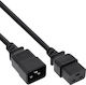 InLine IEC C19 / IEC C20 - IEC C19 / IEC C20 Cable 7.5m Μαύρο