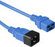 Microconnect IEC C20 / IEC C19 - IEC C20 / IEC C19 Kabel 0.9m Blau (PE2019B09)