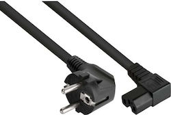 Alcasa IEC C15 - IEC C15 Cable 0.5m Μαύρο