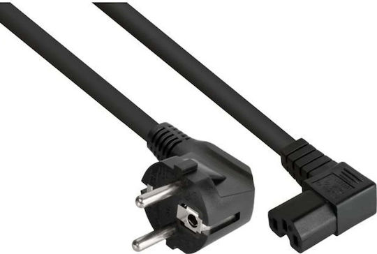 Alcasa IEC C15 - IEC C15 Cable 0.5m Black