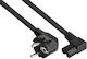 Alcasa IEC C15 - IEC C15 Cable 1m Black