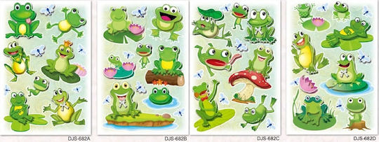 Brewis Christmas Decoration 3D Frog Stickers Mix 13414917 5907611703861