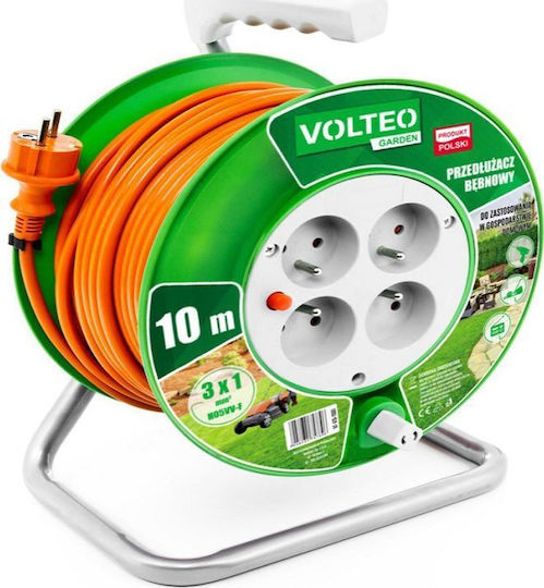 Volteo Extension Reel Cord 20m Orange