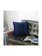 Lenjerii Deosebite Dekorativer Kissenbezug aus Samt Blau 0010 45x45cm