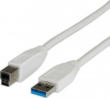 USB 2.0 Kabel USB-A Stecker - Grau 1,8m