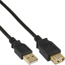 Καλώδιο Usb Inline Usb-a Usb-a 5 M Μαύρο 34605s
