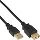 Inline USB-A auf USB-A Kabel 5 m Schwarz 34605s