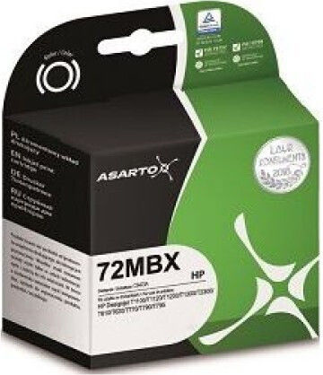 Asarto Συμβατό Μελάνι Εκτυπωτή InkJet HP T610 130ml Μαύρο 1τμχ
