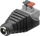 DC Socket Goobay 5.50 X 2.10mm Push-down Clamp 10pcs 76749