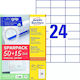 Avery Selbstklebende A4-Etiketten 70x37mm