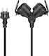 Goobay Waterproof Extension Cable Cord 3 x 1.5mm²/10m Black