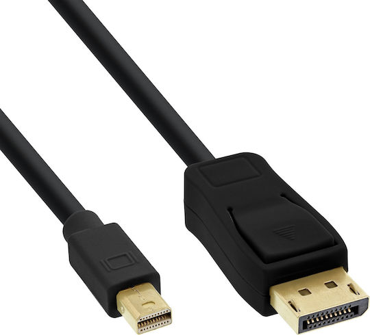 Καλώδιο Inline Displayport Mini Displayport 2m Μαύρο 17132s
