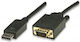 Techly Displayport Cable D-sub Vga 1.8m Black Icoc-dsp-v-018