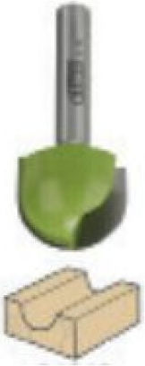 Luna Curved Semi-Circular Wood Router Bit 6 X 8mm 210100301