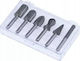 Dedra Metallfräser-Set, 6-teilig, 6 mm Schaft HSS