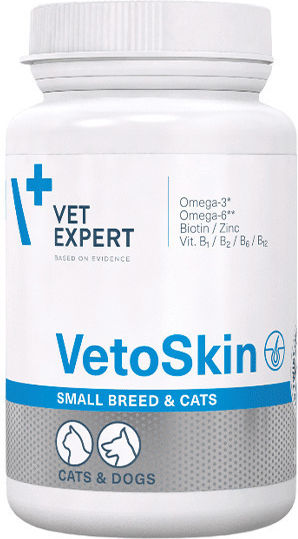 VetExpert Vetoskin Multivitamins for Dogs and Cats in Tablets 90 tabs for Skin & Hair