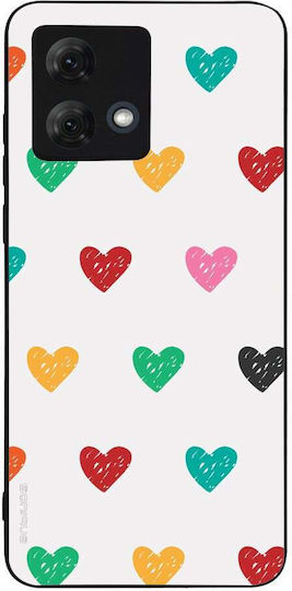 Калъф Sonique Heart Series за Motorola Moto G84 5G Бял 02
