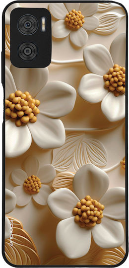 Θήκη Sonique 3d Flower Series Motorola Moto E22 4g Λευκό