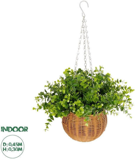 Artificial Plant in Small Pot Eucalyptus Green 30cm GloboStar