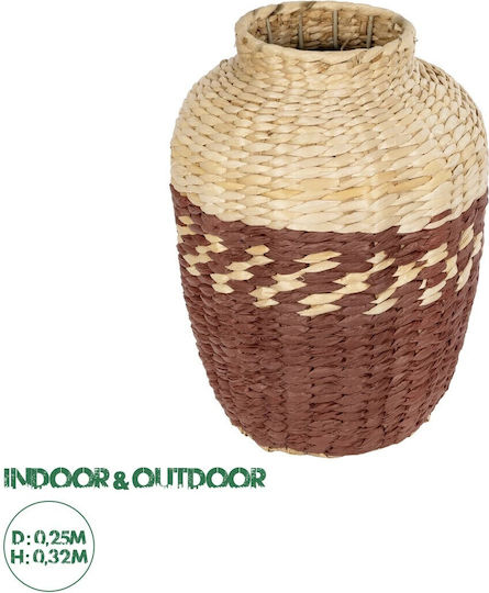 GloboStar Übertopf Hölzernes Beige 25x25x32εκ.