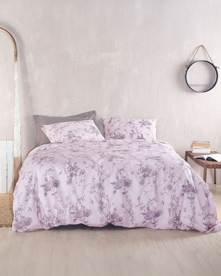 Rythmos Duvet Cover Set Single with Pillowcase 160x250 Aurora Purple