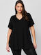 Γυναικείο Oversized T-shirt Μαύρο