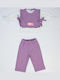 Kinderbekleidungsset mit Winterhose 3 Stück Flieder