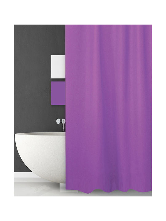 San Lorentzo Κουρτίνα Μπάνιου Υφασμάτινη 240x180cm Μωβ
