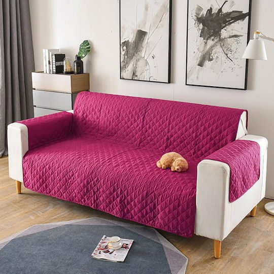 Pucioasa Elastische Abdeckung für Zweisitziges Sofa Purple 1Stück LJD17519