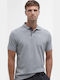 Polo Short Sleeve Blouse Grey Marl